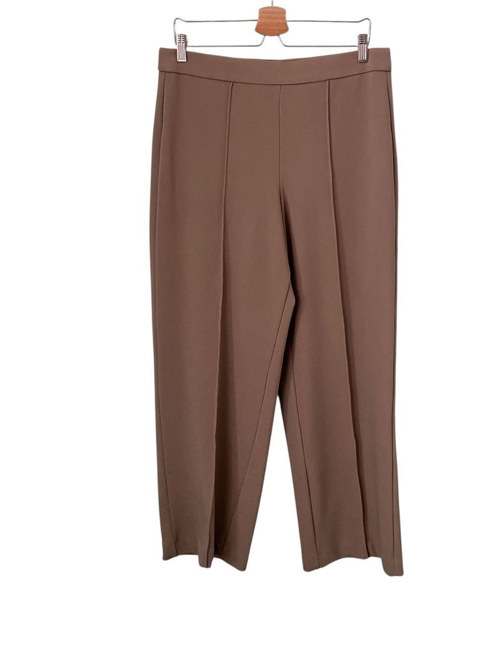 Jules & Leopold Tan Waistband Detail Pants in Size Large